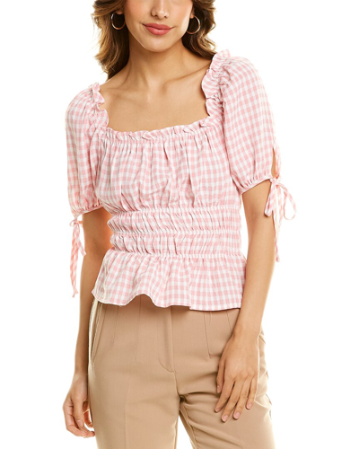 Botanik Studio Off-the-shoulder Top In Pink