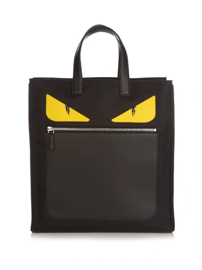 Fendi Bag Bugs Shopper Tote Bag - Black