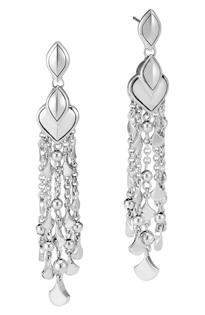 John Hardy Legends Naga Chandelier Stud Earrings In Silver