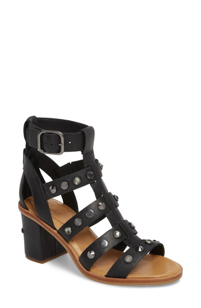 Ugg Macayla Studded Sandal In Black Suede | ModeSens