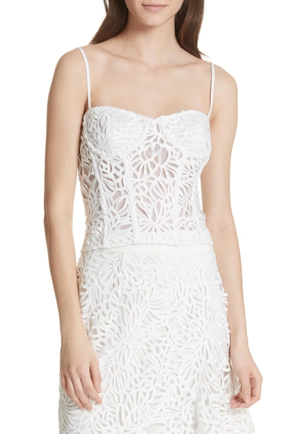Milly Karissa Lace Bustier In White