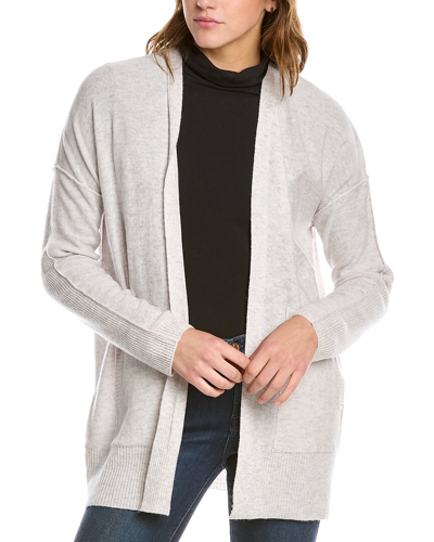 Hannah Rose Roam Relaxed Wool & Cashmere-blend Cardigan In Grey
