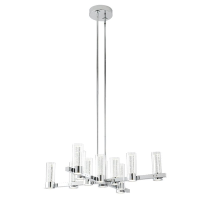 Finesse Decor Victory 12-light Led Chandelier In Silver