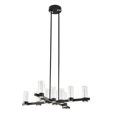 Finesse Decor Victory 12-light Led Chandelier In Black