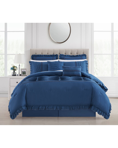 Chic Home Yvonna Comforter Set In Blue