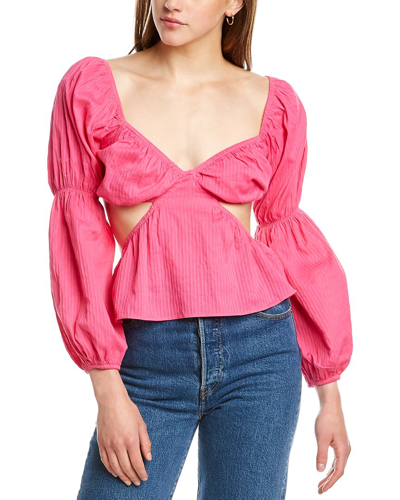 Dnt Cutout Top In Pink