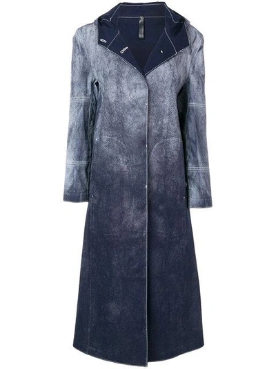 Alyx Oversized Button Coat In Blue