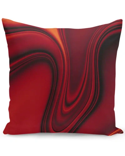 Curioos Red Liquid 3 Pillow In Black