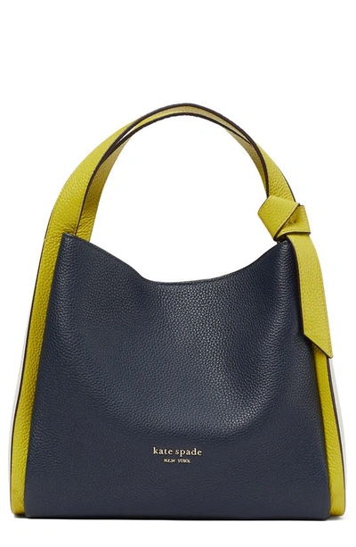 Kate Spade Knott Colorblocked Medium Crossbody Tote In Blazer Blue