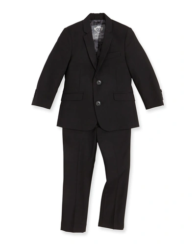 Appaman Boys' Two-piece Mod Suit, Vintage Black, 2t-14