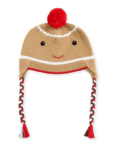 Zubels Boys' Gingerman Knit Hat In Brown