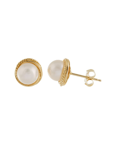 Splendid Pearls 14k 7-8mm Pearl Earrings