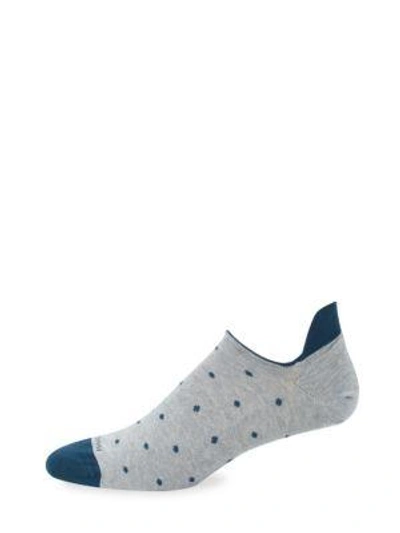 Marcoliani Cotton Ankle Socks In Silver Grey