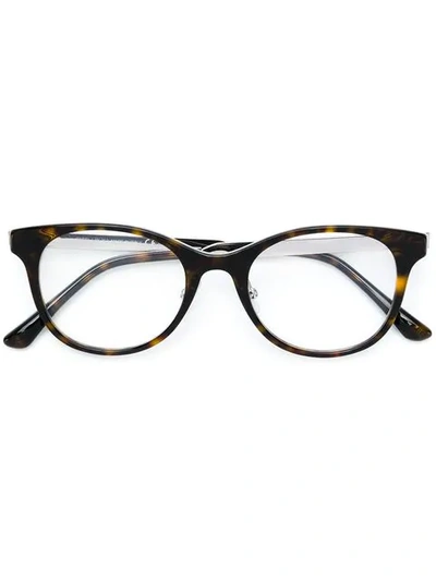 Jimmy Choo Tortoiseshell Glasses In Brown