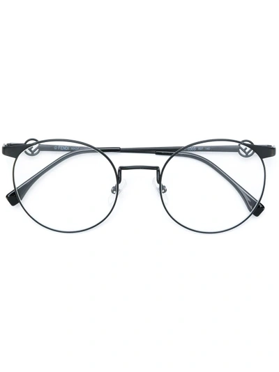 Fendi Eyewear Round Glasses - Black