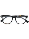 Fendi Square Glasses In Brown