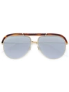 Dior Aviator Frame Tinted Sunglasses In Metallic