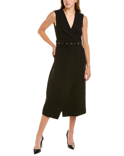 Modern Citizen Jisoo Wrap Midi Dress In Black