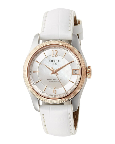 Tissot Women's T-classic Ballade 30mm Automatic Watch In Gold