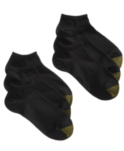 Gold Toe Women's 6-pack Casual Ultra-soft Socks In Black