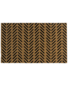 Entryways Fishbone Coir Doormat In Natural