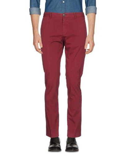 Ps By Paul Smith Casual Pants In Maroon