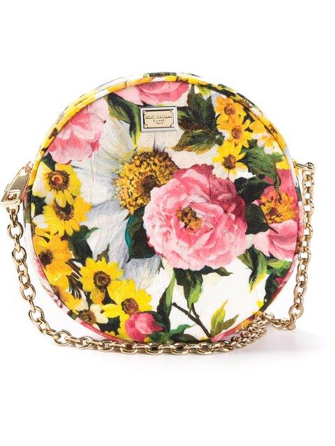 Dolce & Gabbana Glam Floral-printed Brocade Shoulder Bag In Multicolor ...