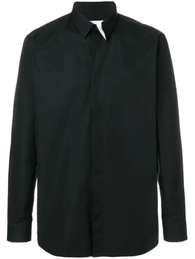 Givenchy Graphic Collar Shirt In Black