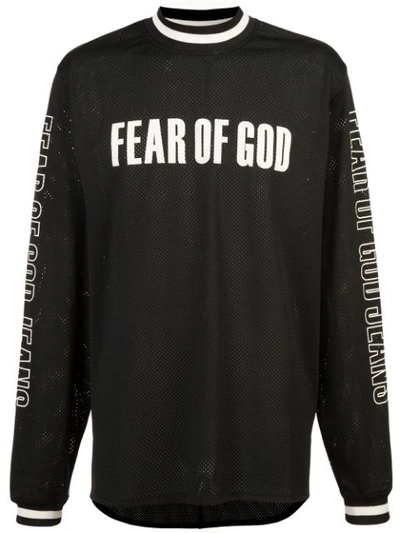 Fear Of God Warren Lotas Oversized Printed Cotton-jersey T-shirt In Black