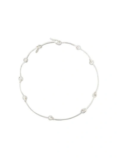 Wouters & Hendrix Technofossils Hammered Necklace In Metallic