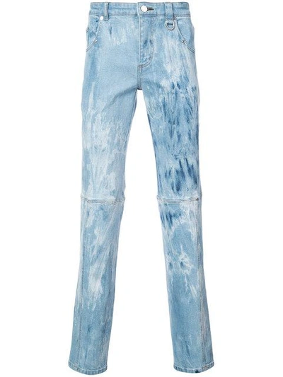 Icosae Marble Panel Jeans In Blue