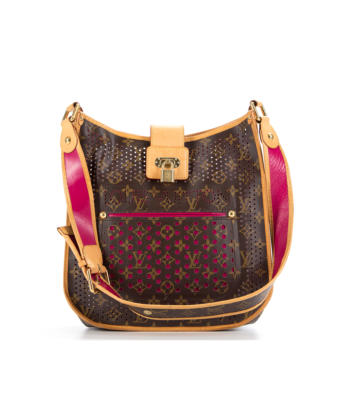 Louis Vuitton Pre-owned Limited Edition Fuchsia Perforated Monogram Musette Bag&#39; In Brown | ModeSens