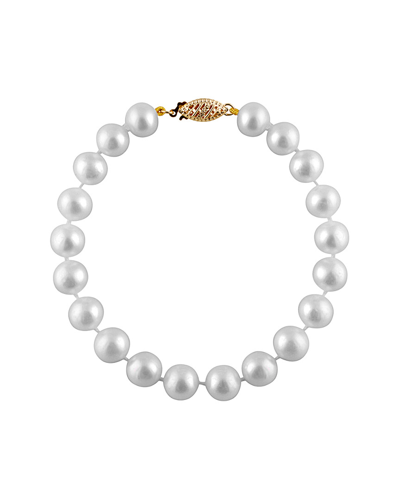 Splendid Pearls 14k 8-8.5mm Freshwater Pearl Strand Bracelet