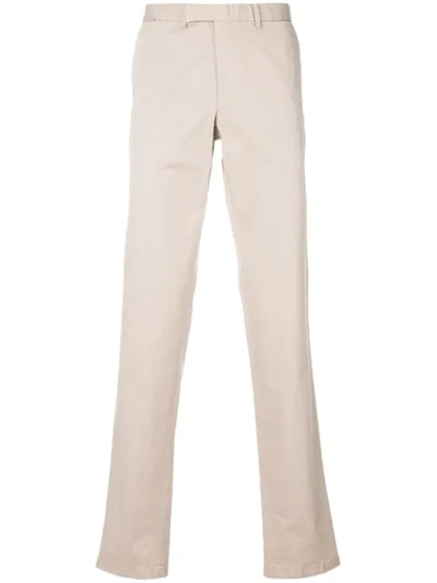 Fashion Clinic Timeless Straight Trousers In Neutrals