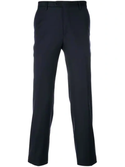 Fashion Clinic Timeless Tapered Trousers In Blue