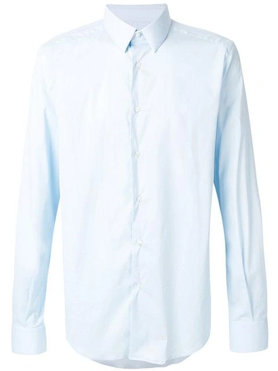 Fashion Clinic Timeless Stretch Shirt In Blue