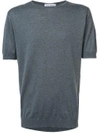 John Smedley Short Sleeve T-shirt In Grey