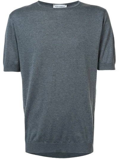 John Smedley Short Sleeve T-shirt In Grey