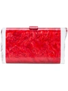 Edie Parker Lara Solid Clutch In Red