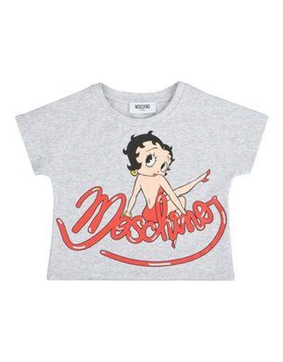 Moschino Short Sleeve T-shirts In Grey