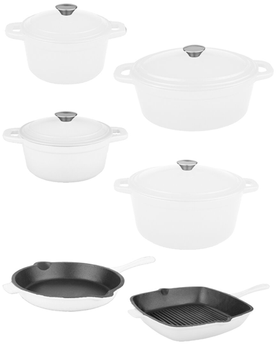 Berghoff Neo 10pc Cast Iron White Cookware Set