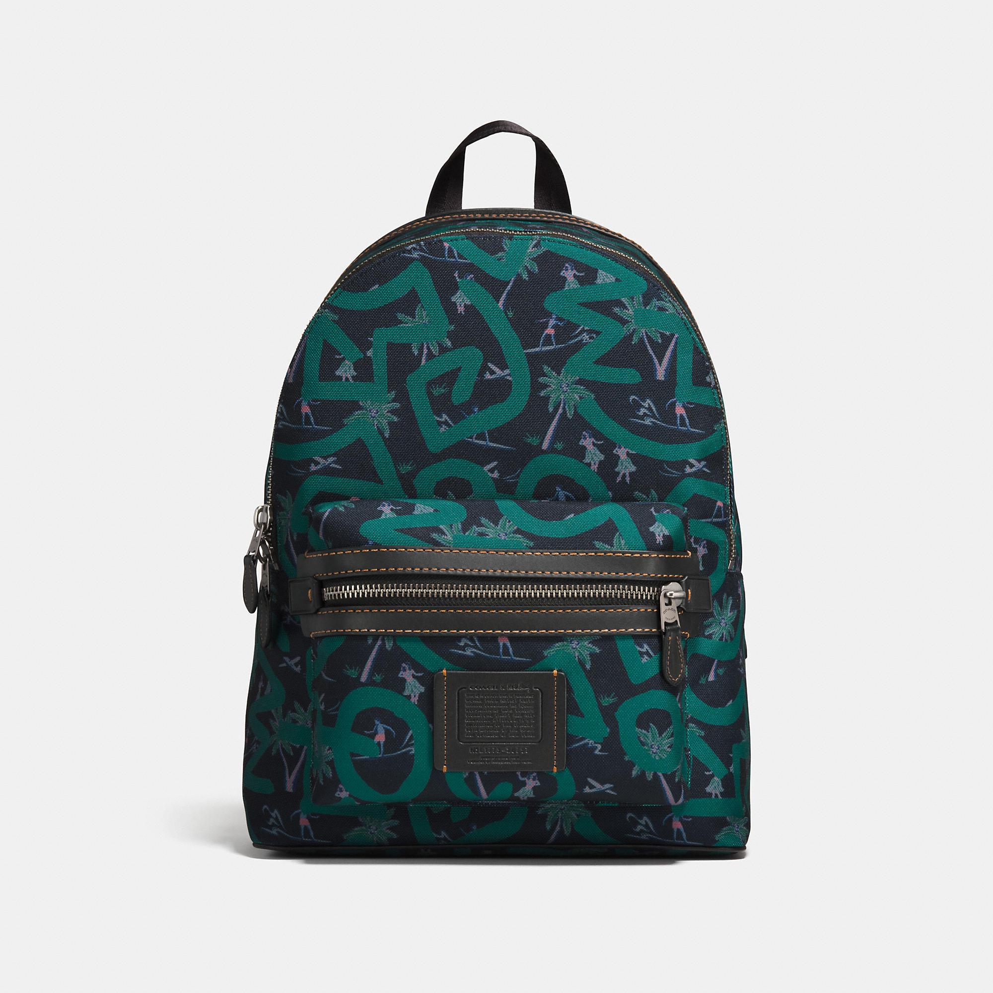 Coach X Keith Haring Academy Backpack In Black Huladance/black Copper ...