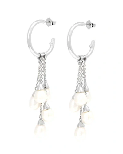 Pearls Silver Pearl Earrings In Multi