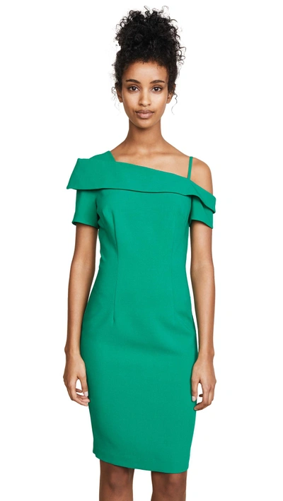 Black Halo Stiles Sheath Dress In Agave Green