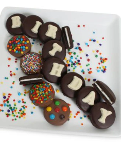 Chocolate Covered Company 14pc Birthday Belgian Chocolate Covered Oreo Cookies In Multi