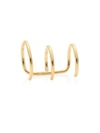 Zoë Chicco Gold Triple Wire Ear Cuff In Yellow Gold