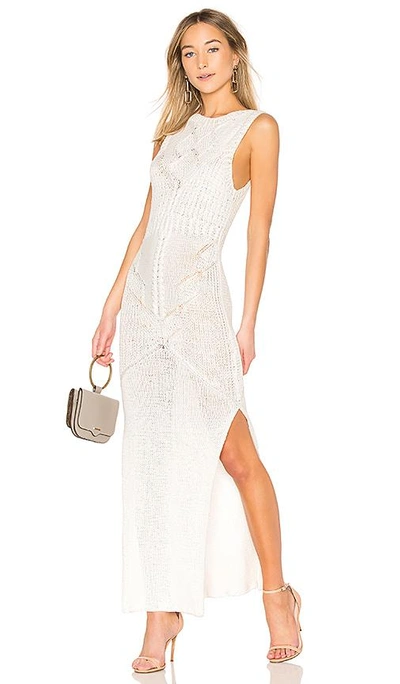 Ayni Paitina Cable Dress In White