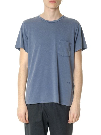 Acne Studios Washed Cotton T-shirt In Blue