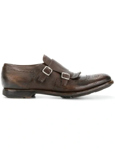 Church's Shangai 10 Double Monks In Brown