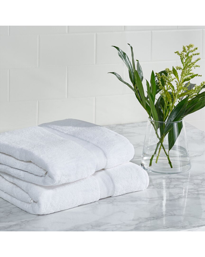 Safavieh Plush 2pc Bath Towel Set In White